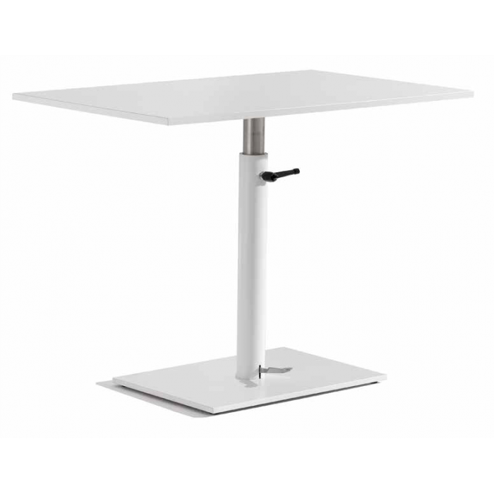 Table 130x90 hauteur variable 75/112 cm