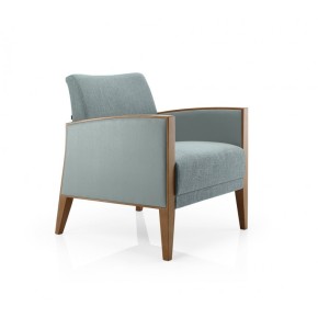 Fauteuil CASSIA avec entourage bois