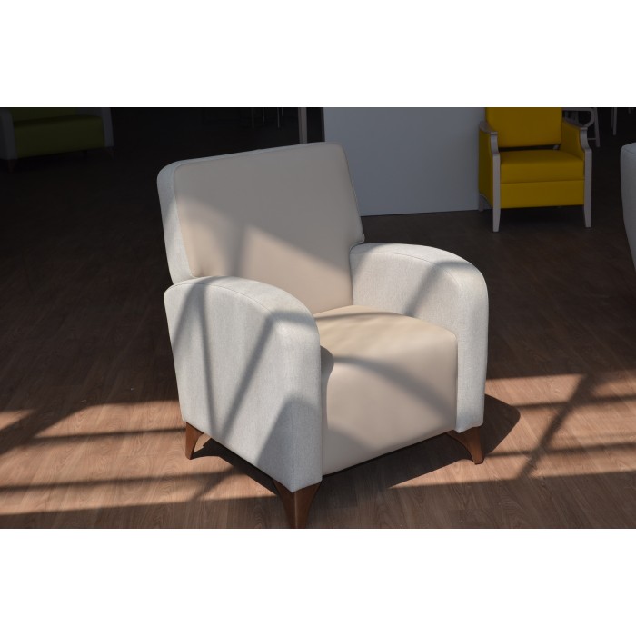 Fauteuil KIO, dossier H93 pieds bois