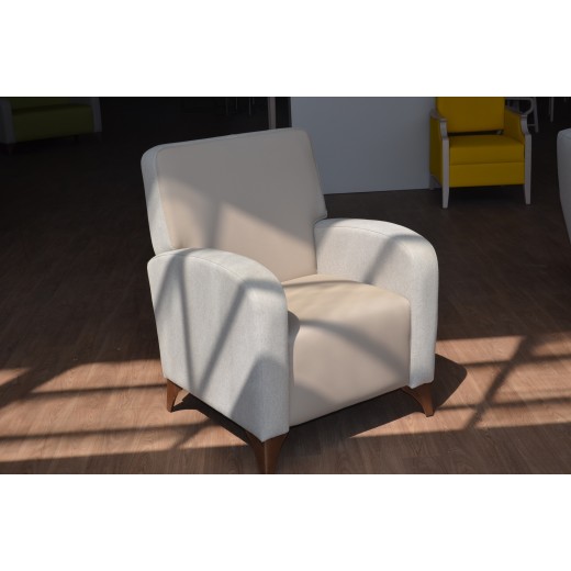 Fauteuil KIO, dossier H93 pieds bois