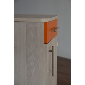 Chevet DIANE 1 tiroir,1 porte, pieds bois