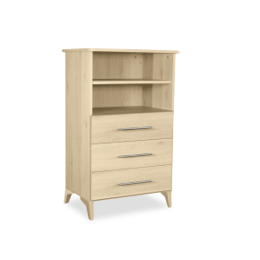 Commode bibliothèque DIANE 80 - 4 pieds bois